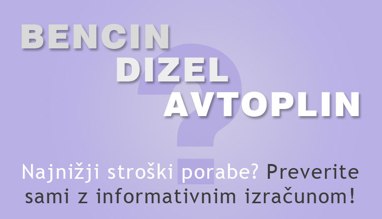 Preverite stroške porabe z informativnim izračunom.